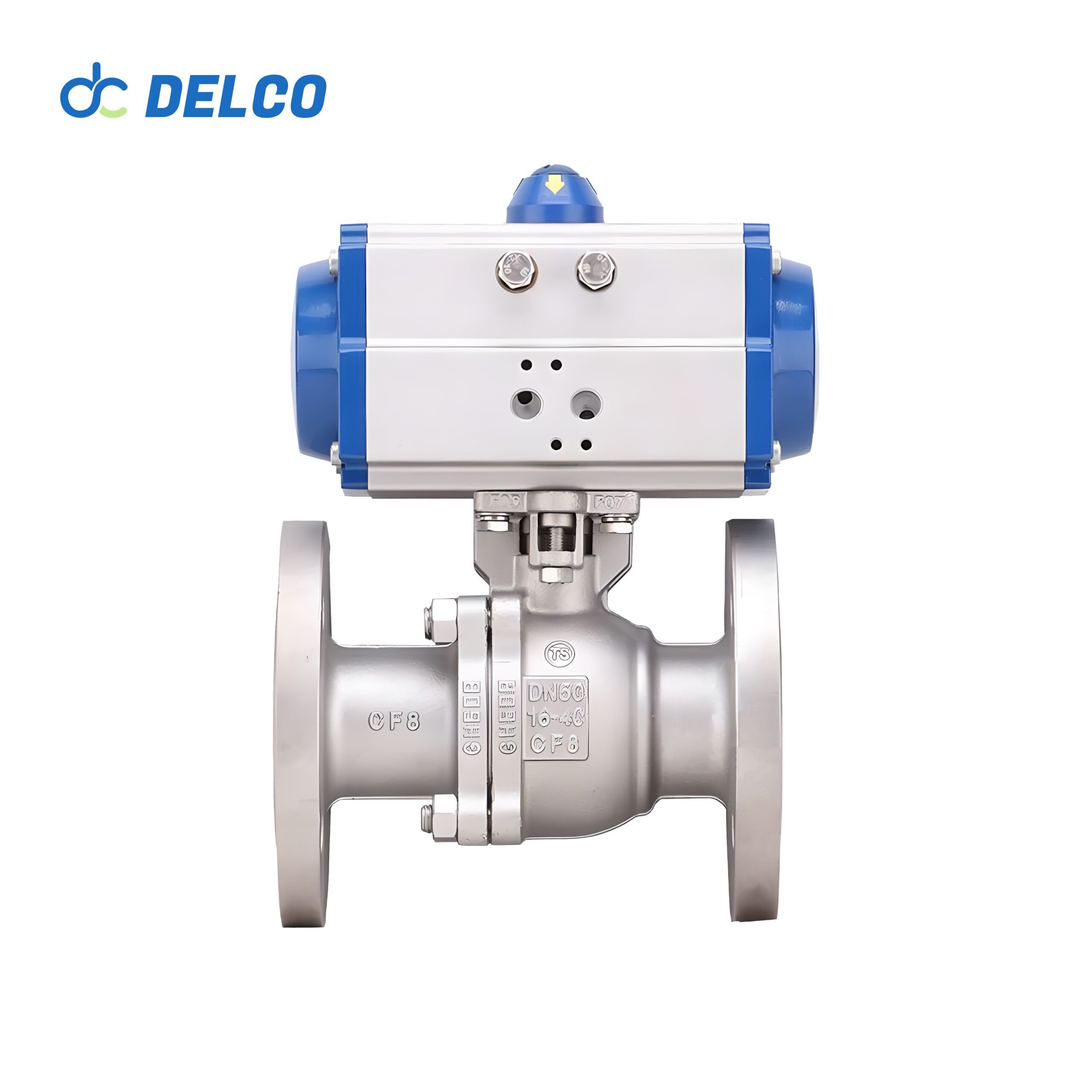 Pneumatic flange ball valves