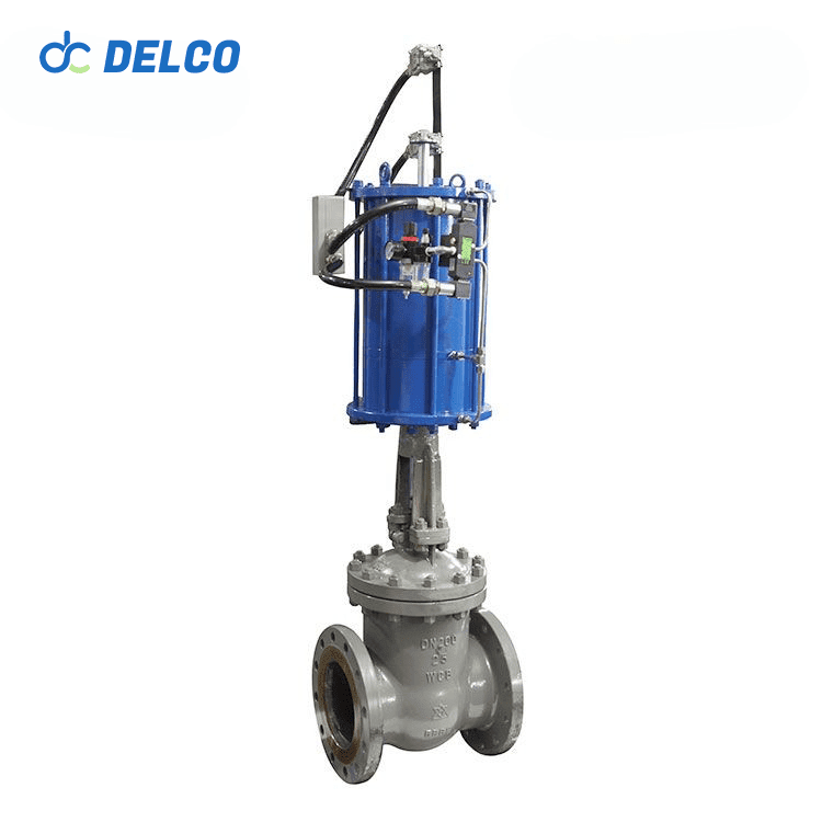 WCB Flange Type Linear Pneumatic Actuator Gate Valve